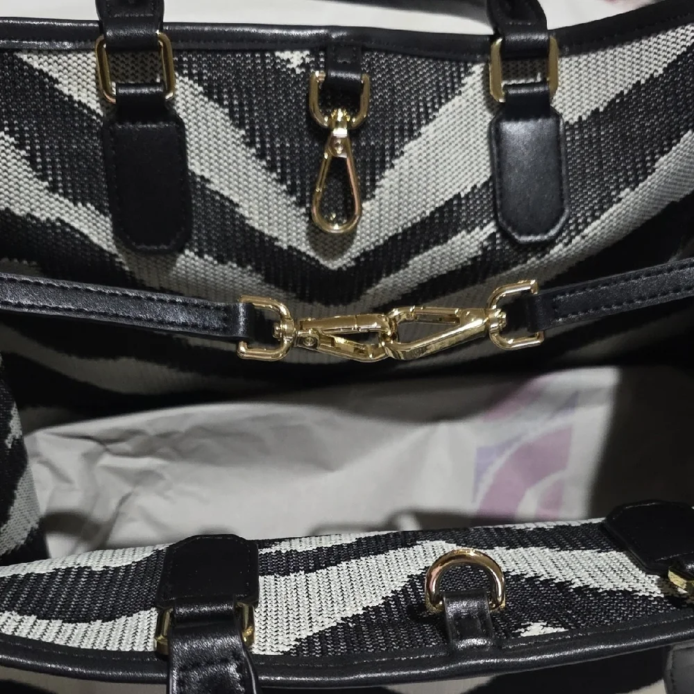 Viola Castellani Stylish‎ Zebra Print Tote Bag